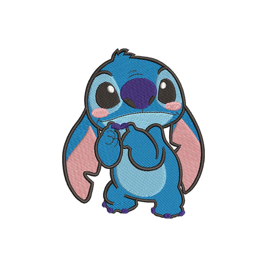 Cute Blue Alien Pet embroidery designs machine - 323027