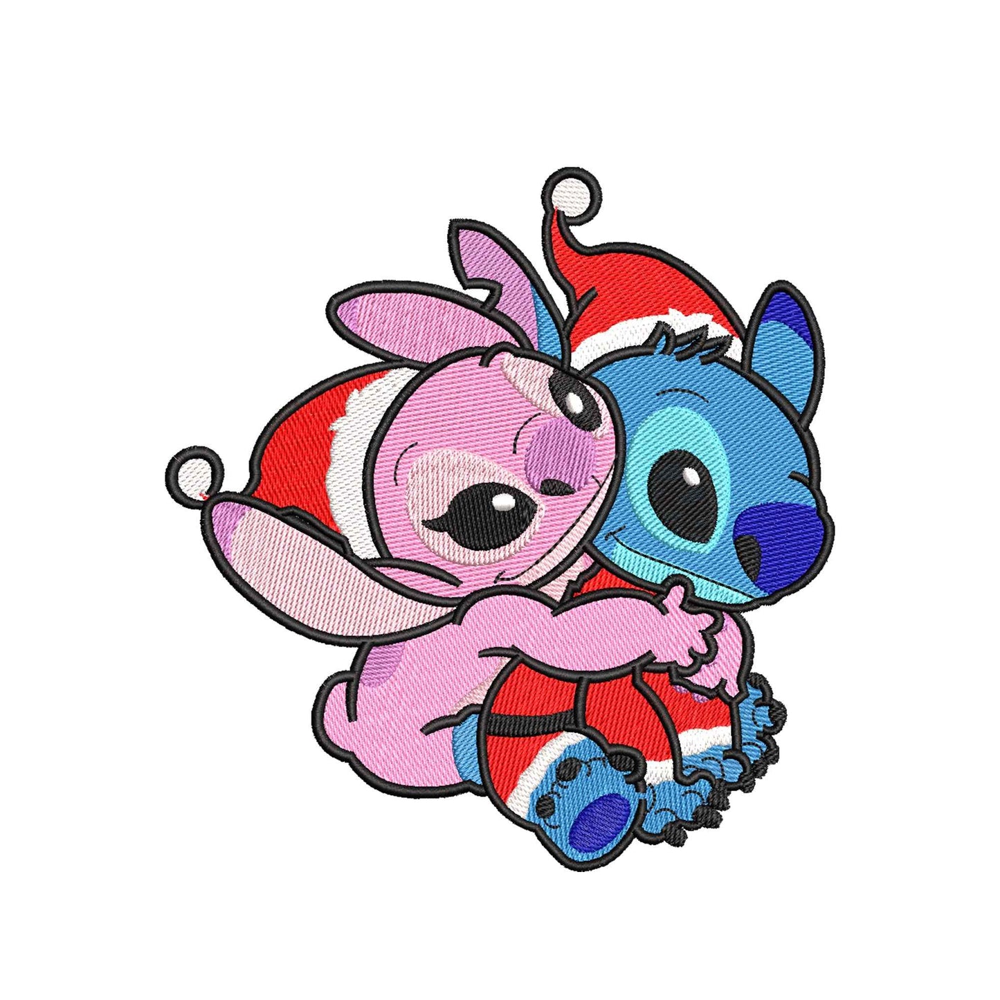 Christmas machine embroidery designs cute angel and Blue Alien Pet - 323032