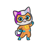 Cat superhero embroidery designs digital file - 329001