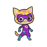 Cute Cat superhero machine embroidery designs - 329003