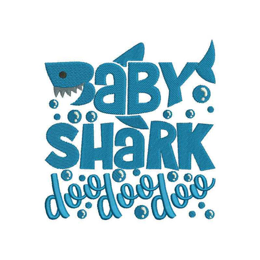 Baby shark machine embroidery designs - 410008