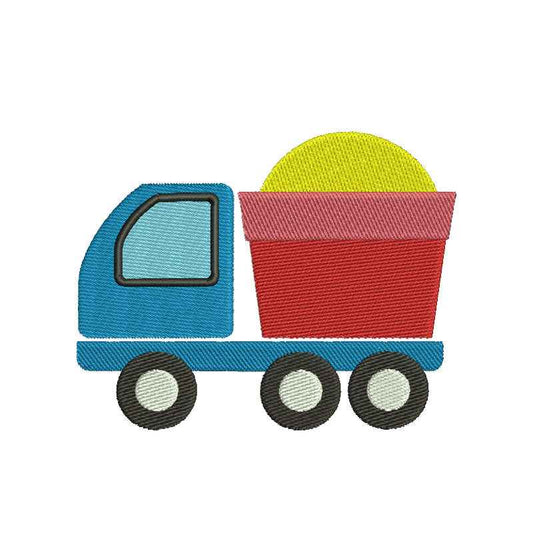 Truck machine embroidery designs - 410036