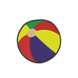 Beach ball machine embroidery designs - 410053
