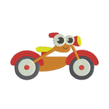 Motorcycle machine embroidery designs - 410062