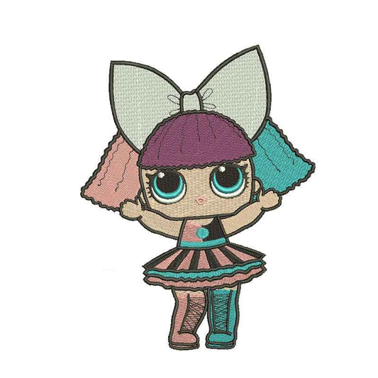 Doll Girl machine embroidery designs - 410079
