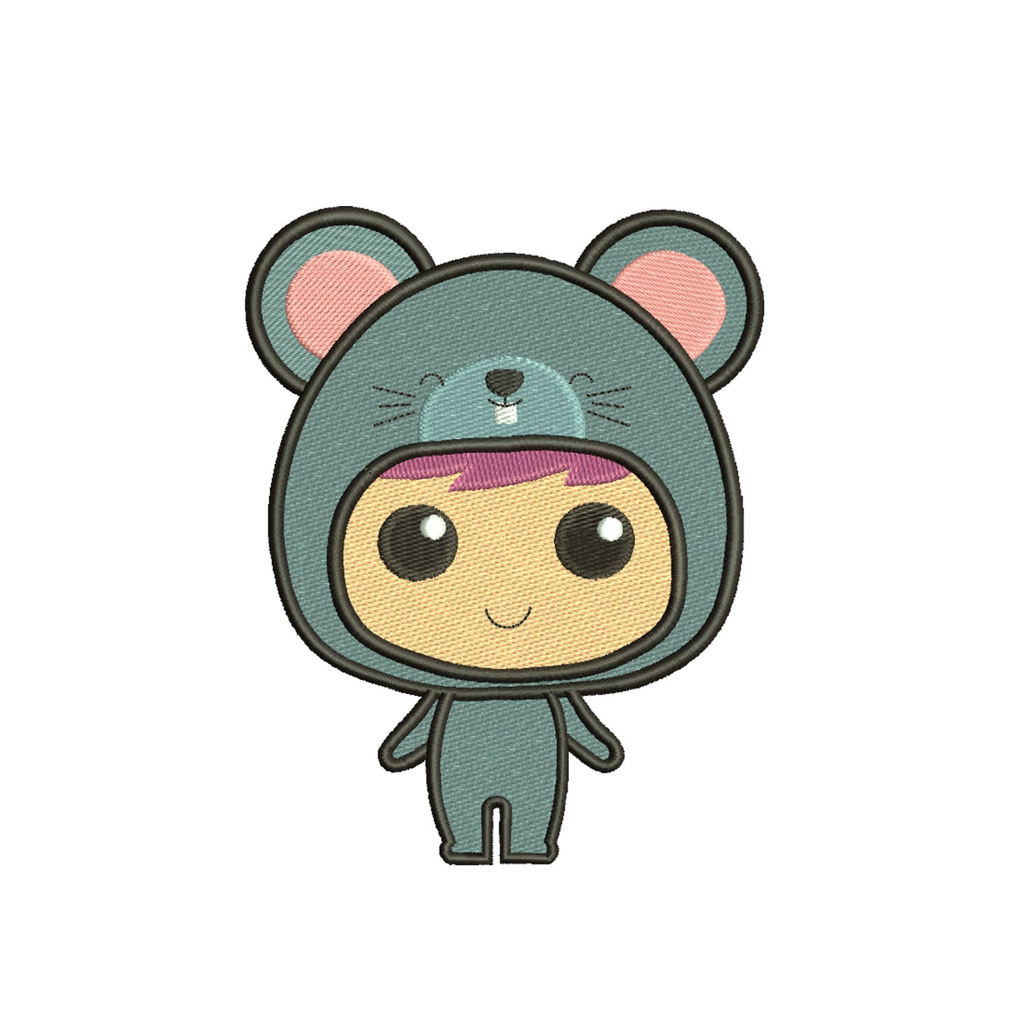Mouse boy machine embroidery designs - 410097