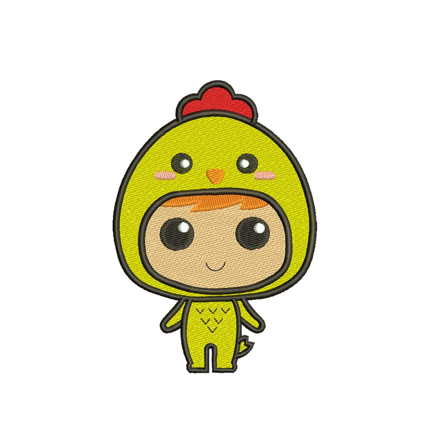 Chicken boy machine embroidery designs - 410098