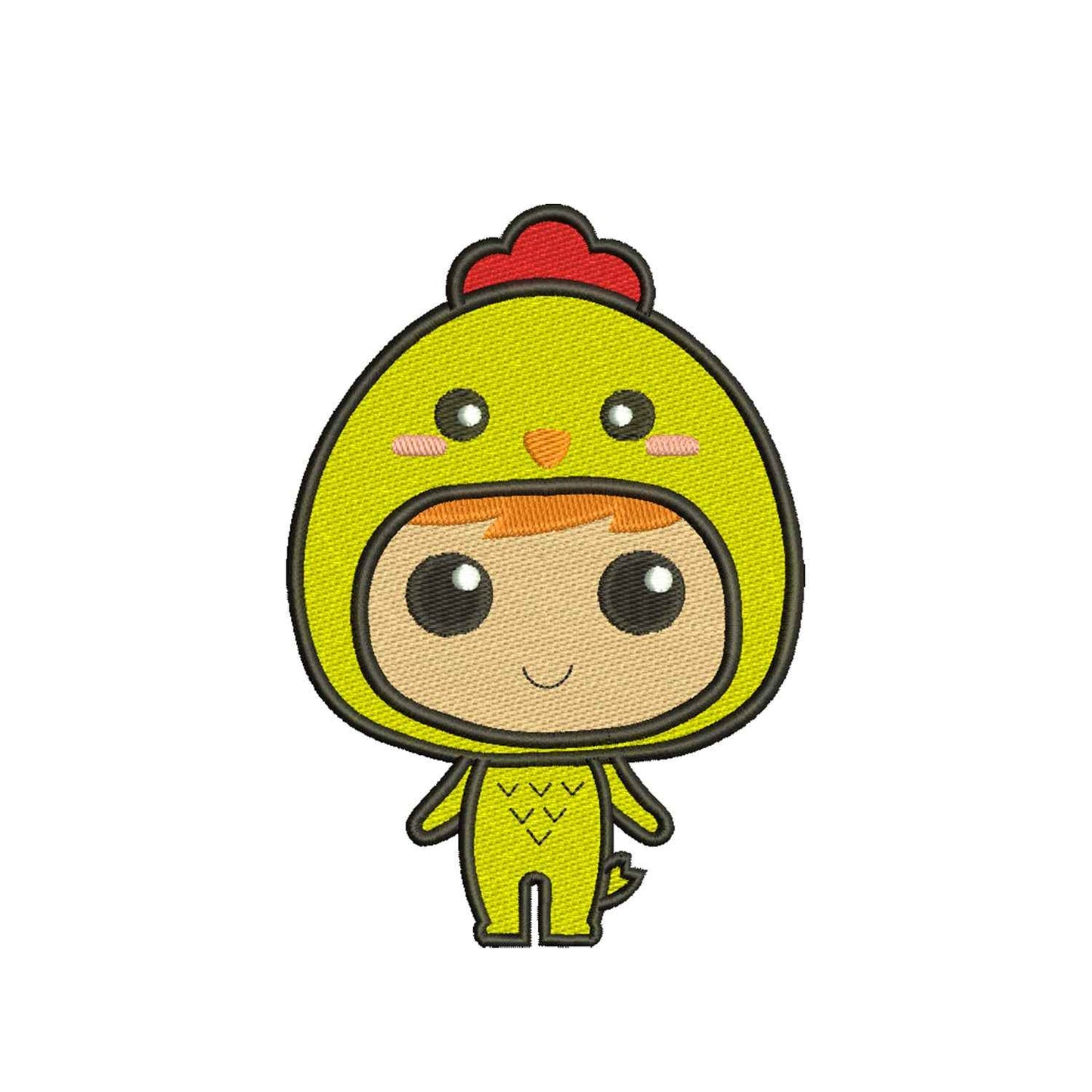 Chicken boy machine embroidery designs - 410098