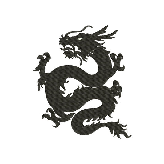 Silhouette Dragon machine embroidery designs - 610002