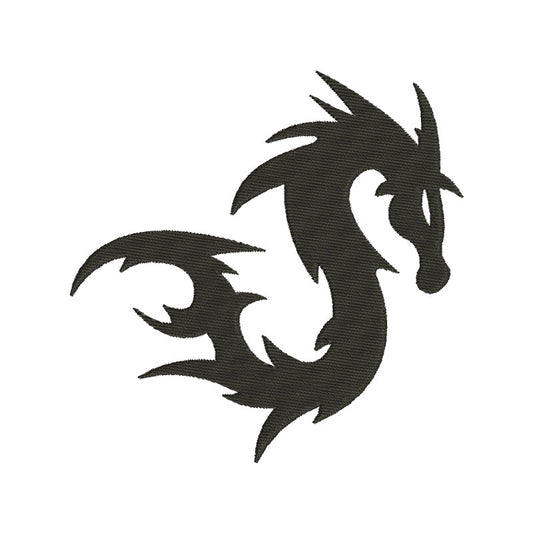 Dragon machine embroidery designs silhouette download - 610005
