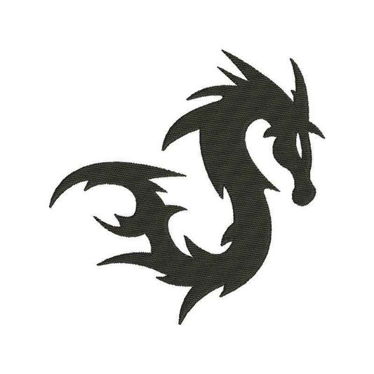 Dragon machine embroidery designs silhouette download - 610005