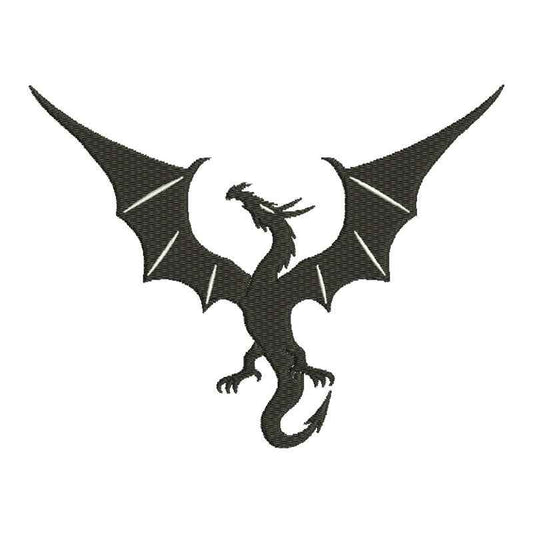 Cool dragon machine embroidery designs silhouette - 610009
