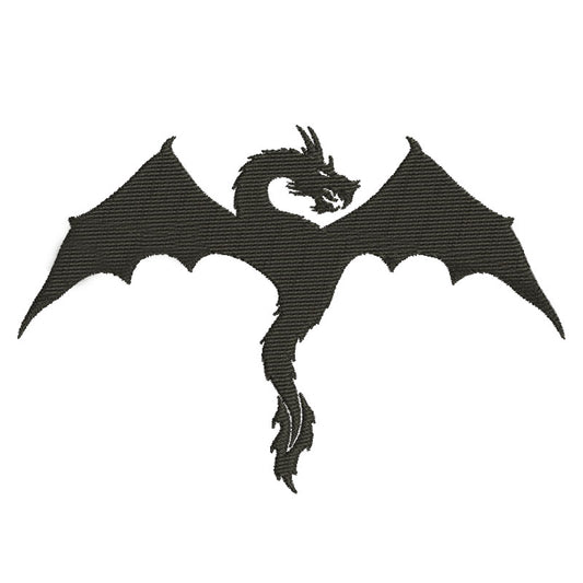 Dragon silhouette designs of embroidery - 610010