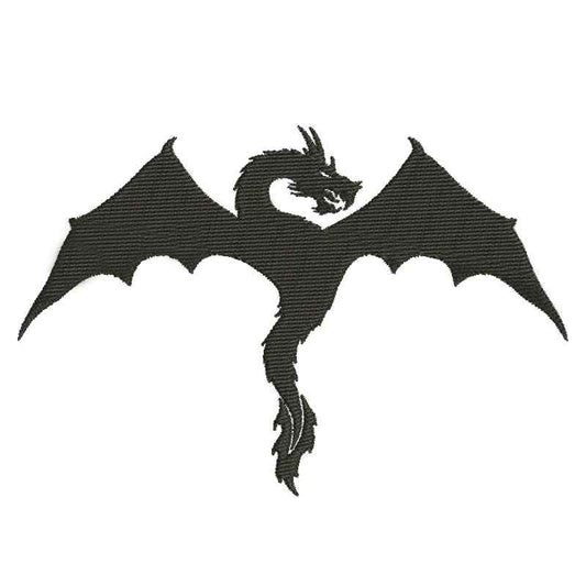 Dragon silhouette designs of embroidery - 610010