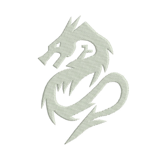 Dragon machine embroidery designs silhouette file - 610012