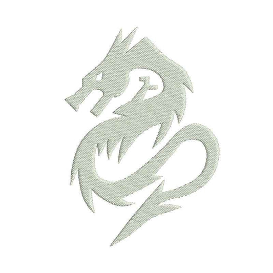 Dragon machine embroidery designs silhouette file - 610012