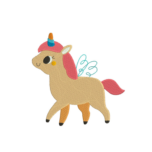 Cute unicorn embroidery designs for babies - 610092