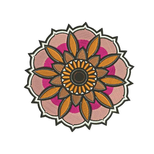 Mandala flower designs of embroidery - 710019