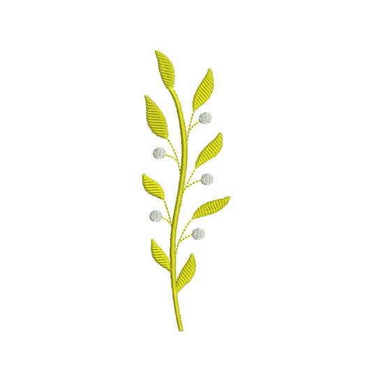 Flower machine embroidery designs branch - 710026