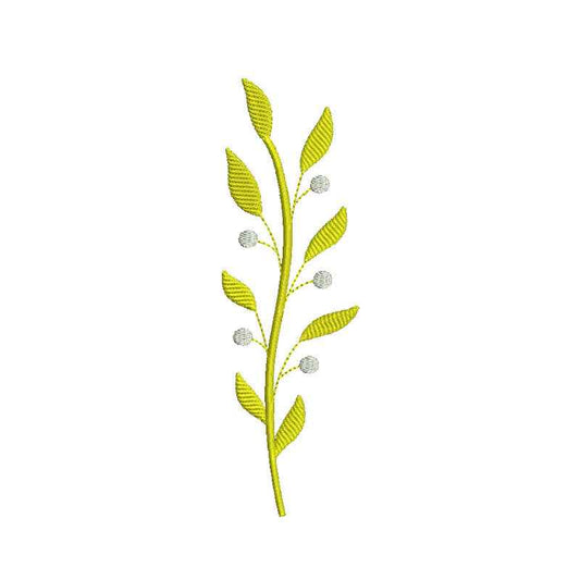 Flower machine embroidery designs branch - 710026