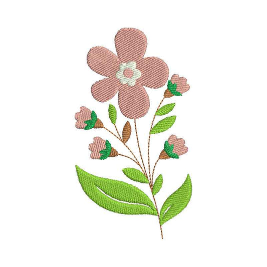Lovely flower machine embroidery designs - 710040