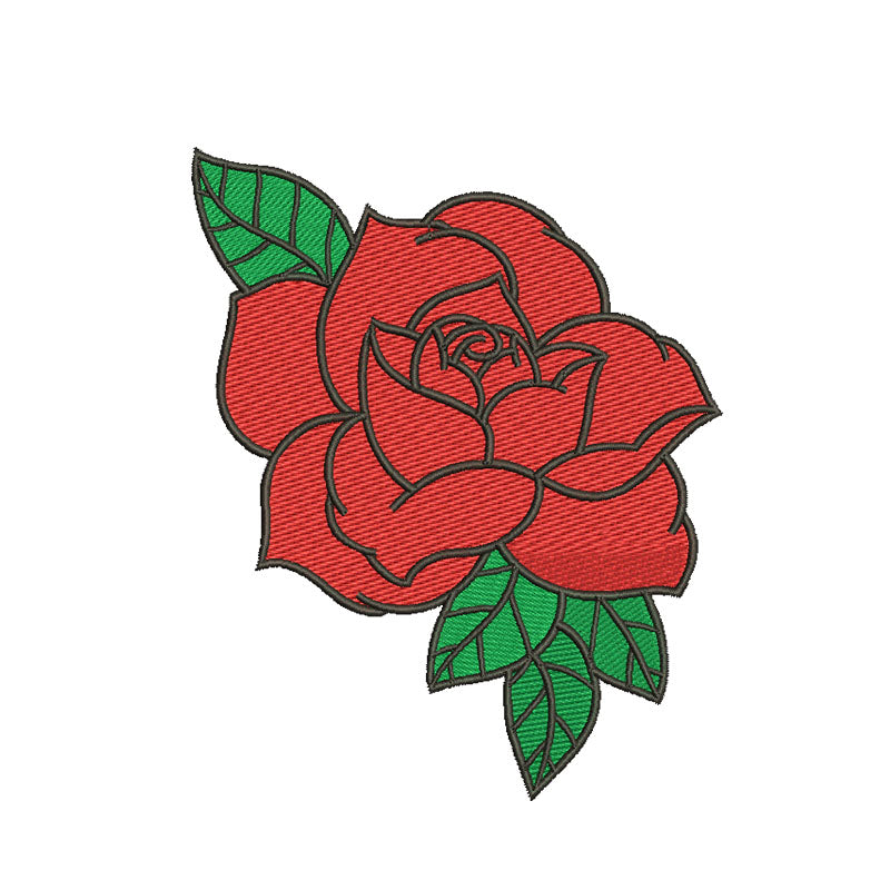 Rose embroidery designs for machine - 710075