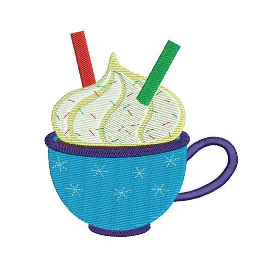 Coffee embroidery designs for machine - 810031