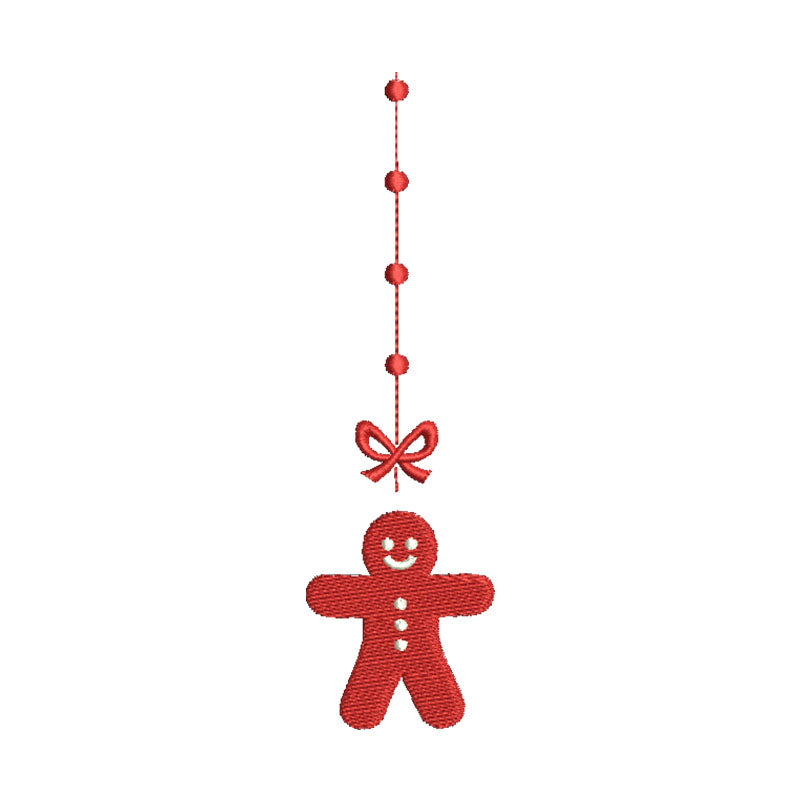 Christmas ornament embroidery designs gingerbread - 910010