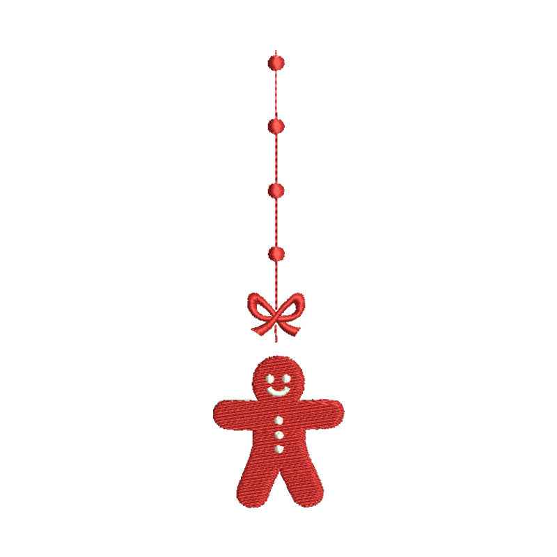 Christmas ornament embroidery designs gingerbread - 910010