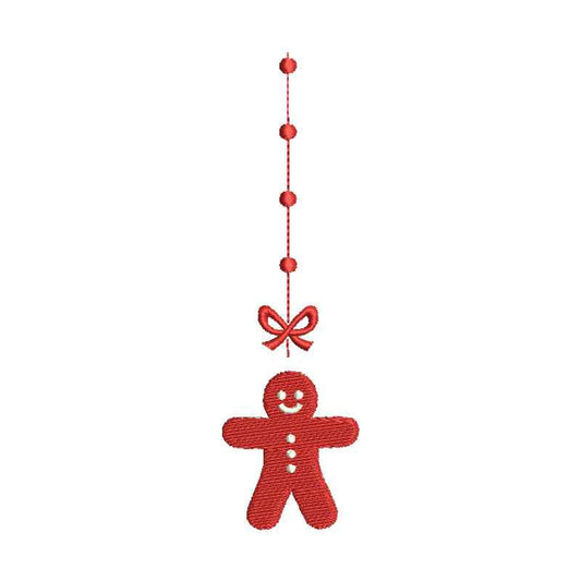 Christmas ornament embroidery designs gingerbread - 910010