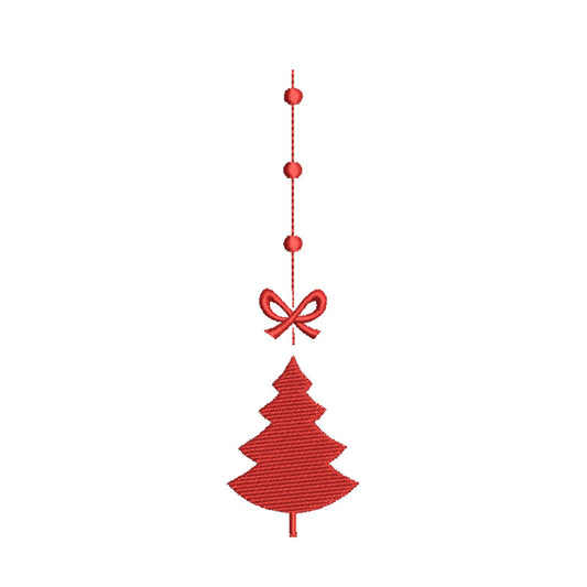 Christmas ornament embroidery designs tree - 910011