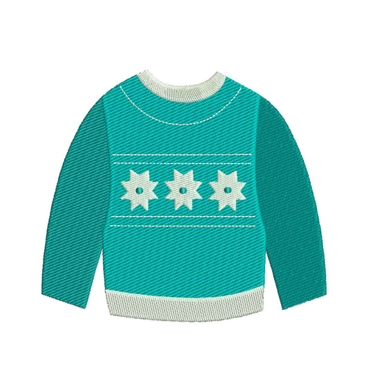 Cute christmas sweater embroidery designs - 910078