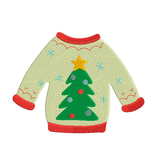 Embroidery designs christmas sweater tree - 910102