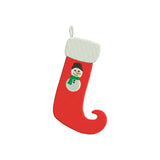 Embroidery designs christmas sock snowman - 910133