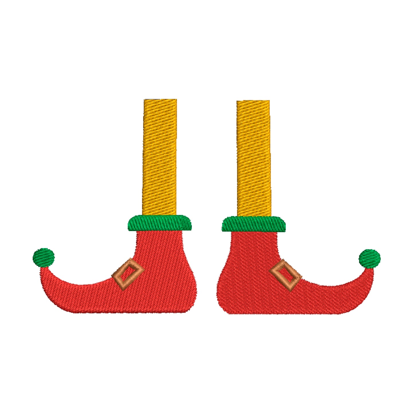 Elf's feet embroidery designs christmas - 910148
