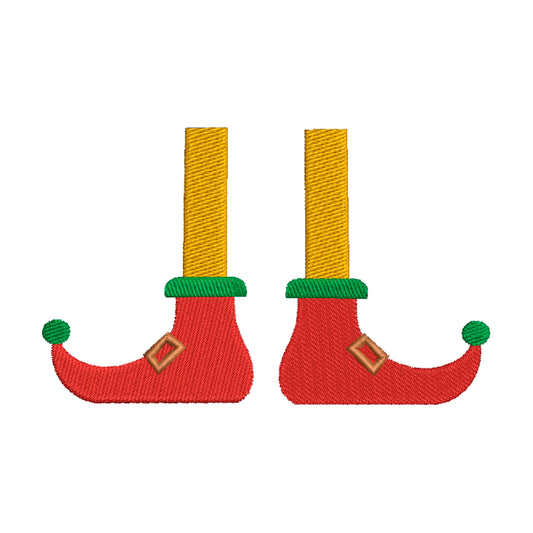 Elf's feet embroidery designs christmas - 910148