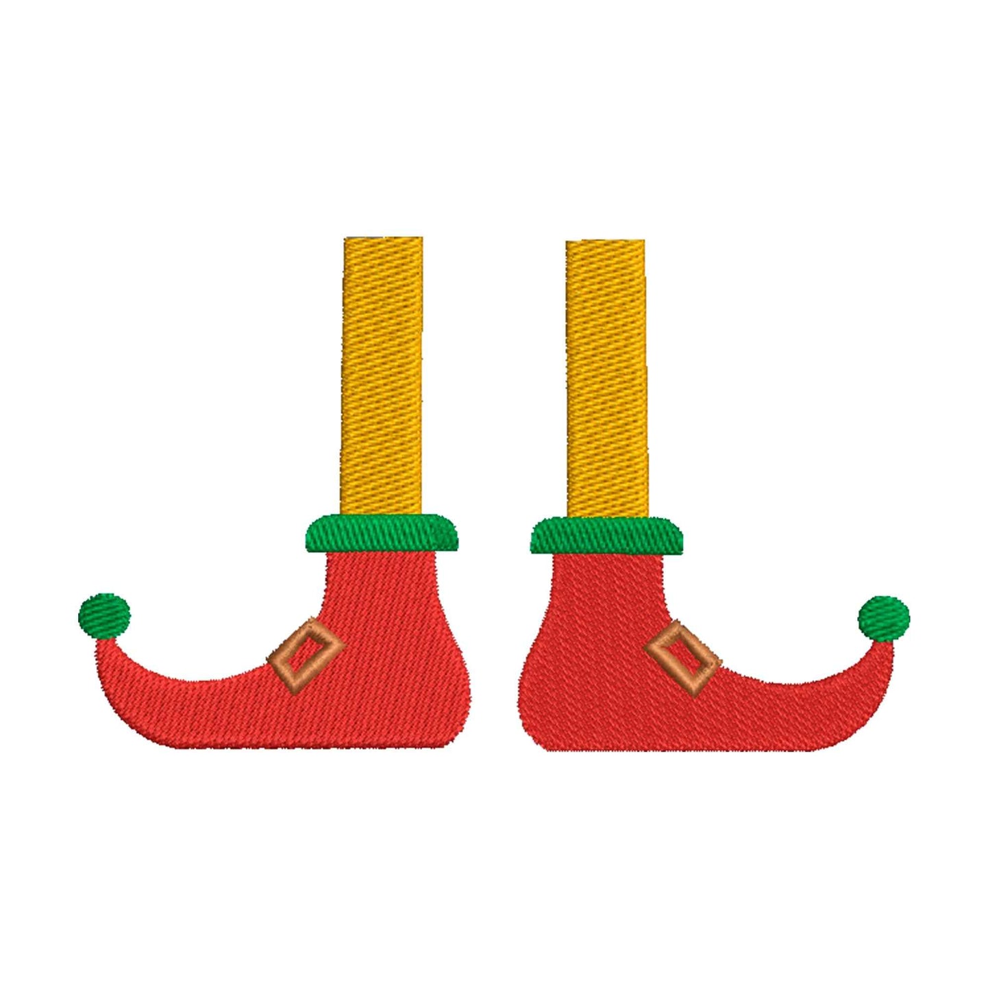 Elf's feet embroidery designs christmas - 910148