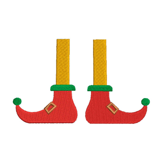Elf's feet embroidery designs christmas - 910148