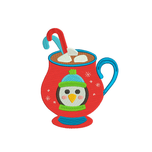 Christmas embroidery designs hot chocolate - 910150