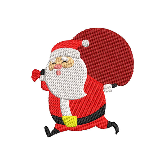 Santa Christmas dog digital embroidery designs - 910244