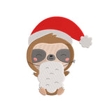 Christmas sloth digital embroidery designs - 910259