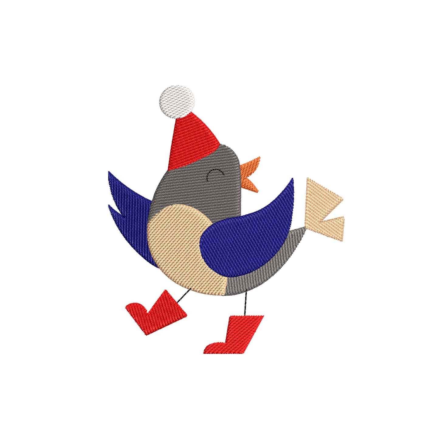 Christmas bird digital embroidery designs - 910274