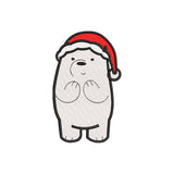White Bear embroidery designs Christmas - 910305