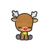 Deer embroidery designs Christmas - 910308