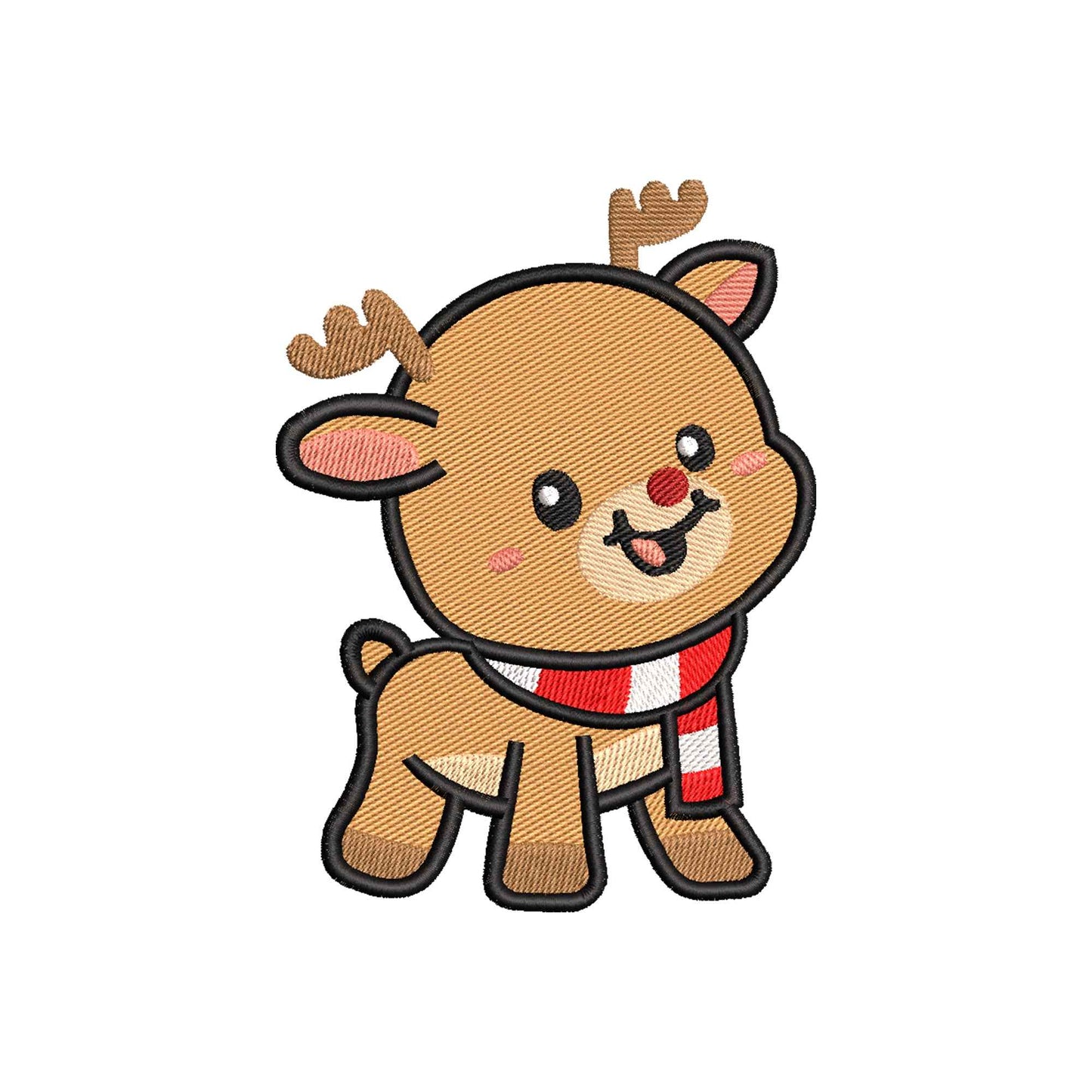 Christmas Deer embroidery designs - 910309
