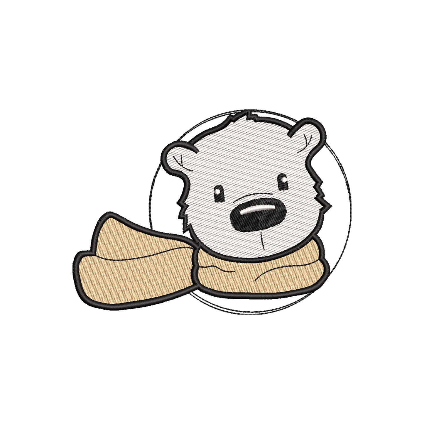 White Bear Winter embroidery designs Christmas - 910311