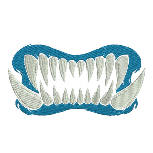 Halloween monster mouth machine embroidery designs - 930014