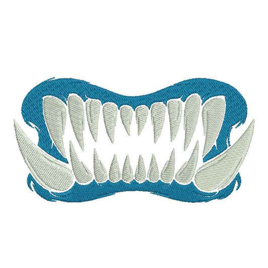 Halloween monster mouth machine embroidery designs - 930014
