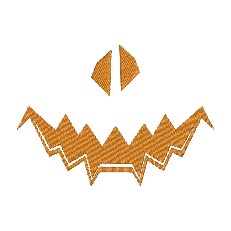 Halloween pumpkin face machine embroidery designs - 930015