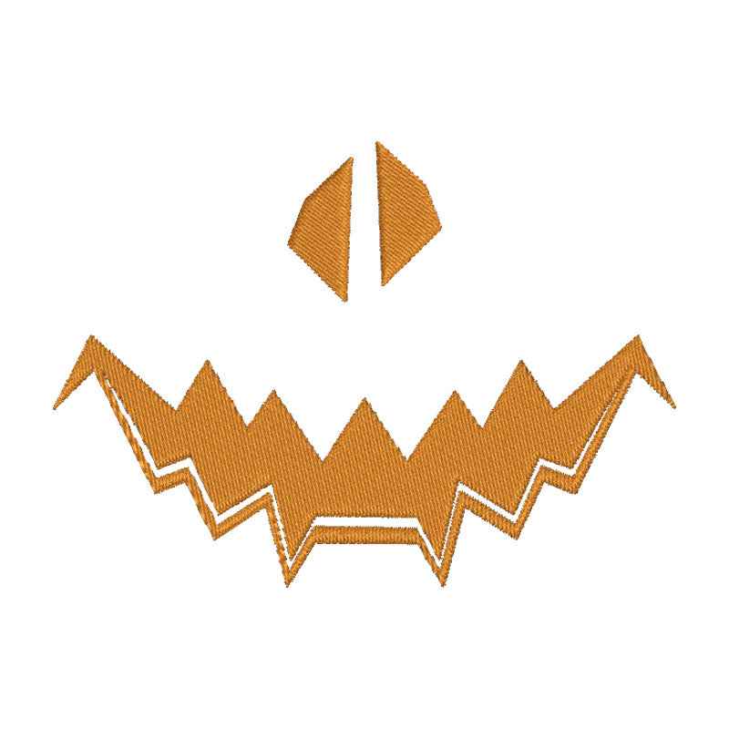 Halloween pumpkin face machine embroidery designs - 930015